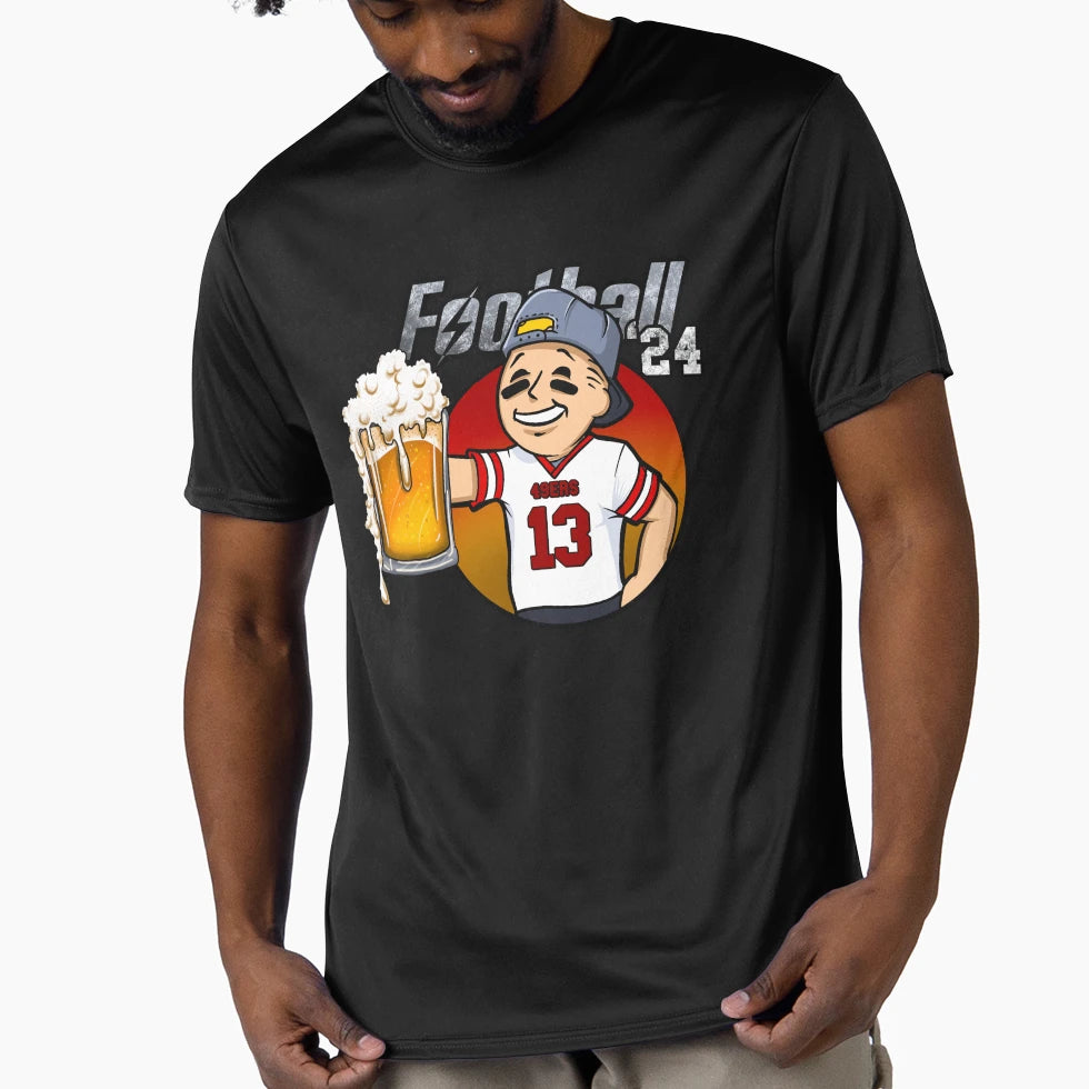 Beer Football 2 T-Shirt - Custom Art Print for Adults - T-Shirt, Sweatshirt, Hoodie