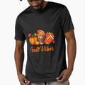 Fall Vibes Football Coffee T-Shirt - Fun Novelty Design Unisex - T-Shirt, Sweatshirt, Hoodie