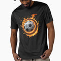 Competitive Spirit Football Ball Fire T-Shirt - Unique Graphic Unisex - T-Shirt, Sweatshirt, Hoodie