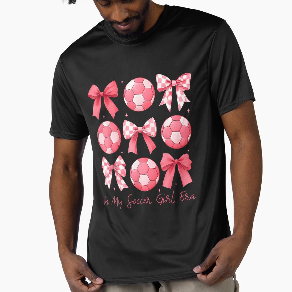 Soccer Bow T-Shirt - Custom Art Print Men Women - T-Shirt, Sweatshirt, Hoodie