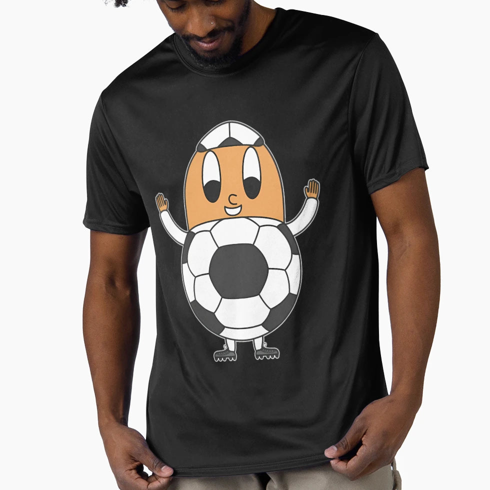 Soccer Ball Egg T-Shirt - Aesthetic Graphic Men Women - T-Shirt, Sweatshirt, Hoodie