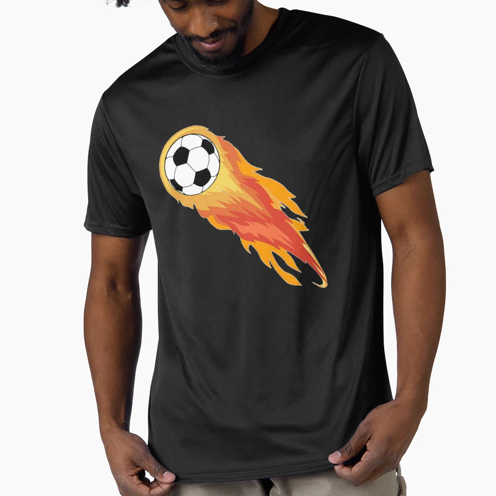 Fire Football T-Shirt - Fun Novelty Design for Adults - T-Shirt, Sweatshirt, Hoodie