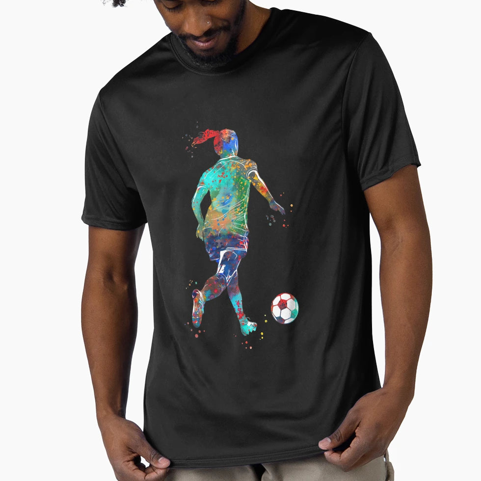 Soccer Player T-Shirt - Custom Art Print Unisex - T-Shirt, Sweatshirt, Hoodie