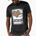 Game Day Leopard Heart Football Lovers T-Shirt - Custom Art Print Men Women - T-Shirt, Sweatshirt, Hoodie