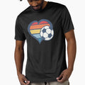 Soccer Heart Football Heart Love Soccer T-Shirt - Novelty Apparel Unisex - T-Shirt, Sweatshirt, Hoodie