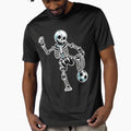 Skeleton Halloween Soccer Player T-Shirt - Aesthetic Graphic for Adults - T-Shirt, Sweatshirt, Hoodie