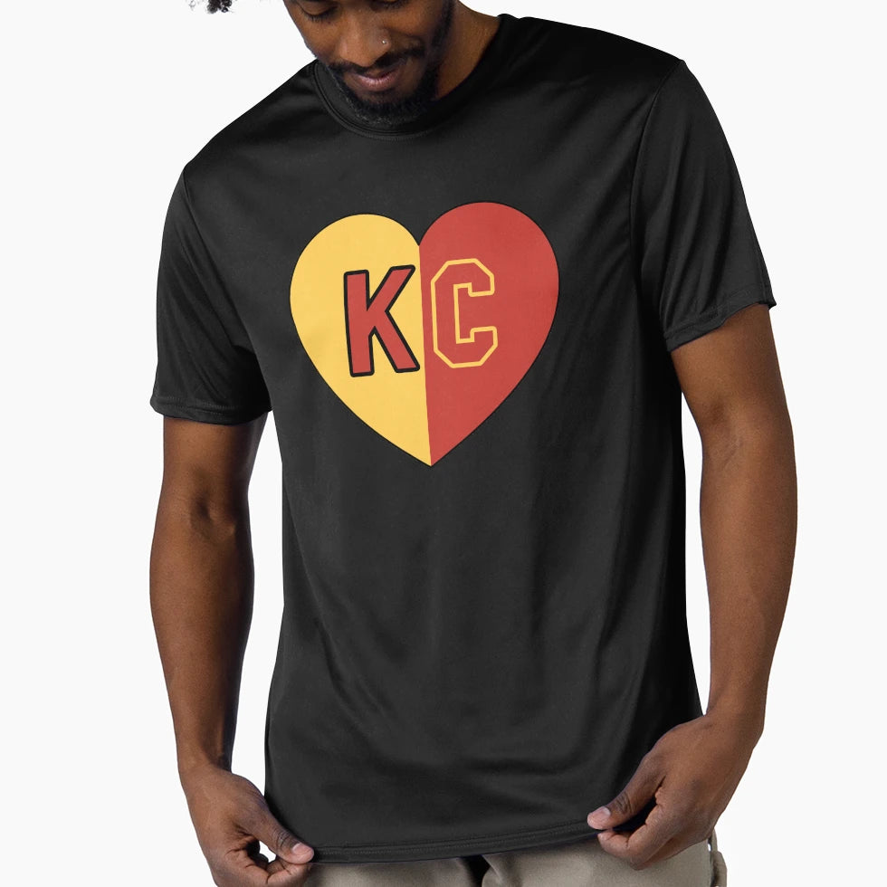 I Love Kansas City Kc Heart T-Shirt - Trendy Graphic Unisex - T-Shirt, Sweatshirt, Hoodie