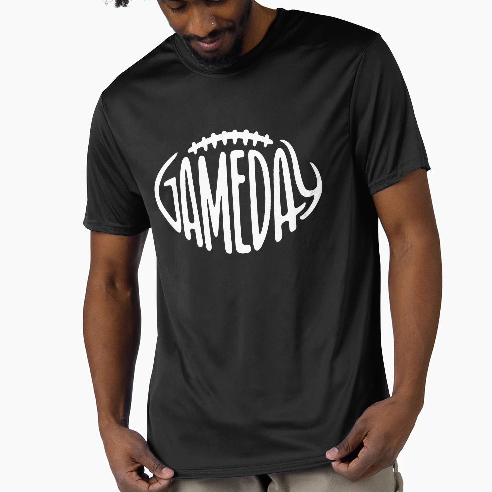 Gameday White Football T-Shirt - Novelty Apparel for Adults - T-Shirt, Sweatshirt, Hoodie