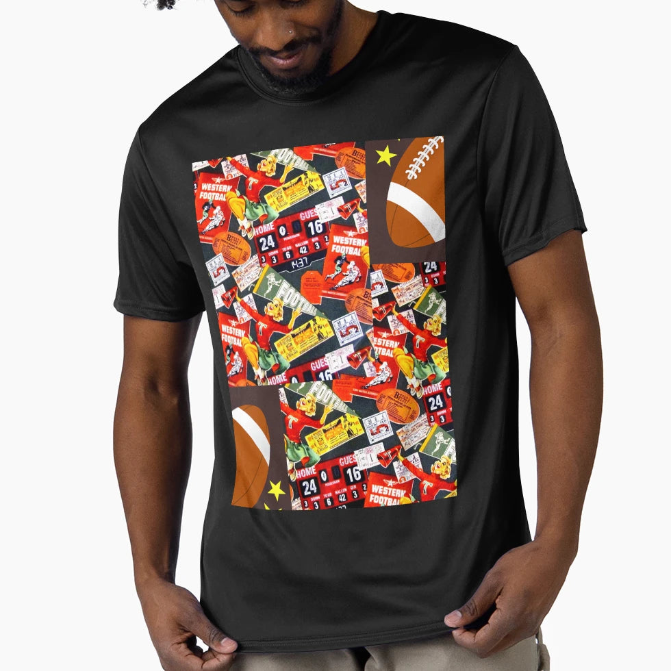 Football Game Patterns T-Shirt - Streetwear Style for Adults - T-Shirt, Sweatshirt, Hoodie