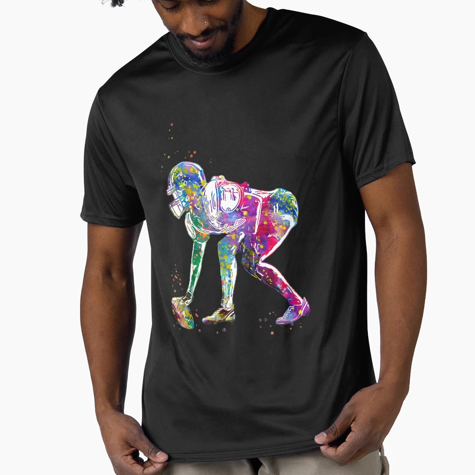 American Football Player T-Shirt - Trendy Graphic Men Women - T-Shirt, Sweatshirt, Hoodie