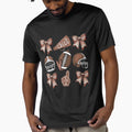 Girly Football And Cheer Football T-Shirt - Aesthetic Graphic for Adults - T-Shirt, Sweatshirt, Hoodie