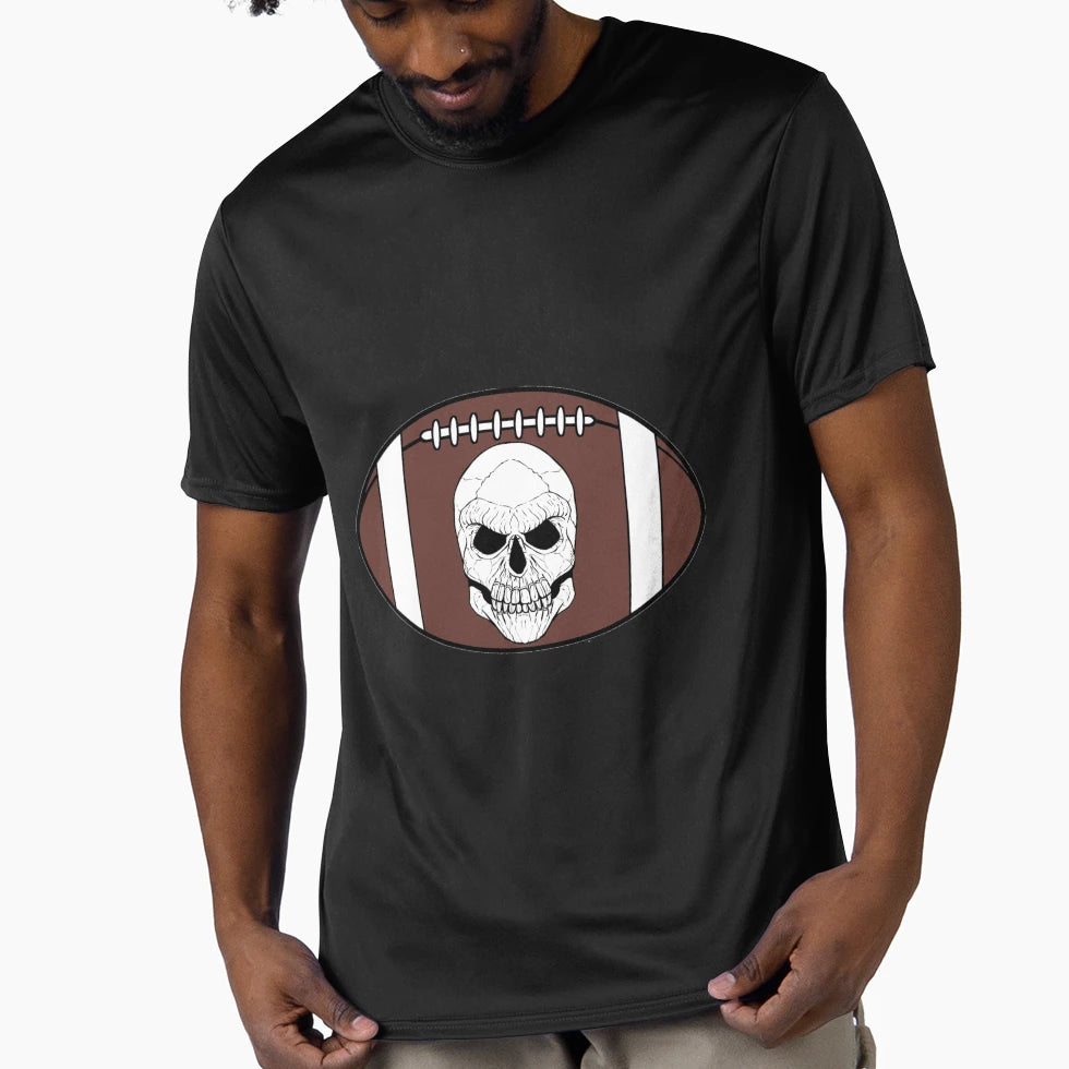 Football Jolly Roger T-Shirt - Custom Art Print Men Women - T-Shirt, Sweatshirt, Hoodie