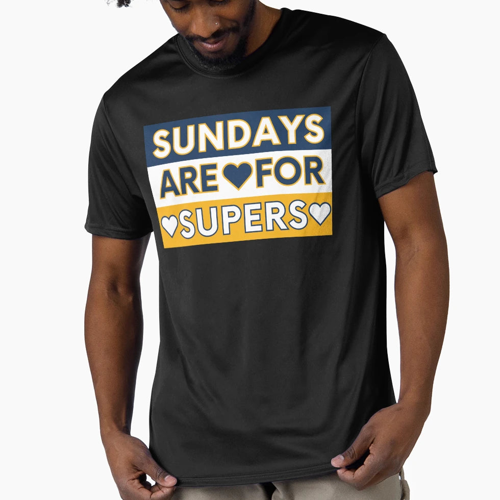 Sundays Are Supers T-Shirt - Custom Art Print Unisex - T-Shirt, Sweatshirt, Hoodie