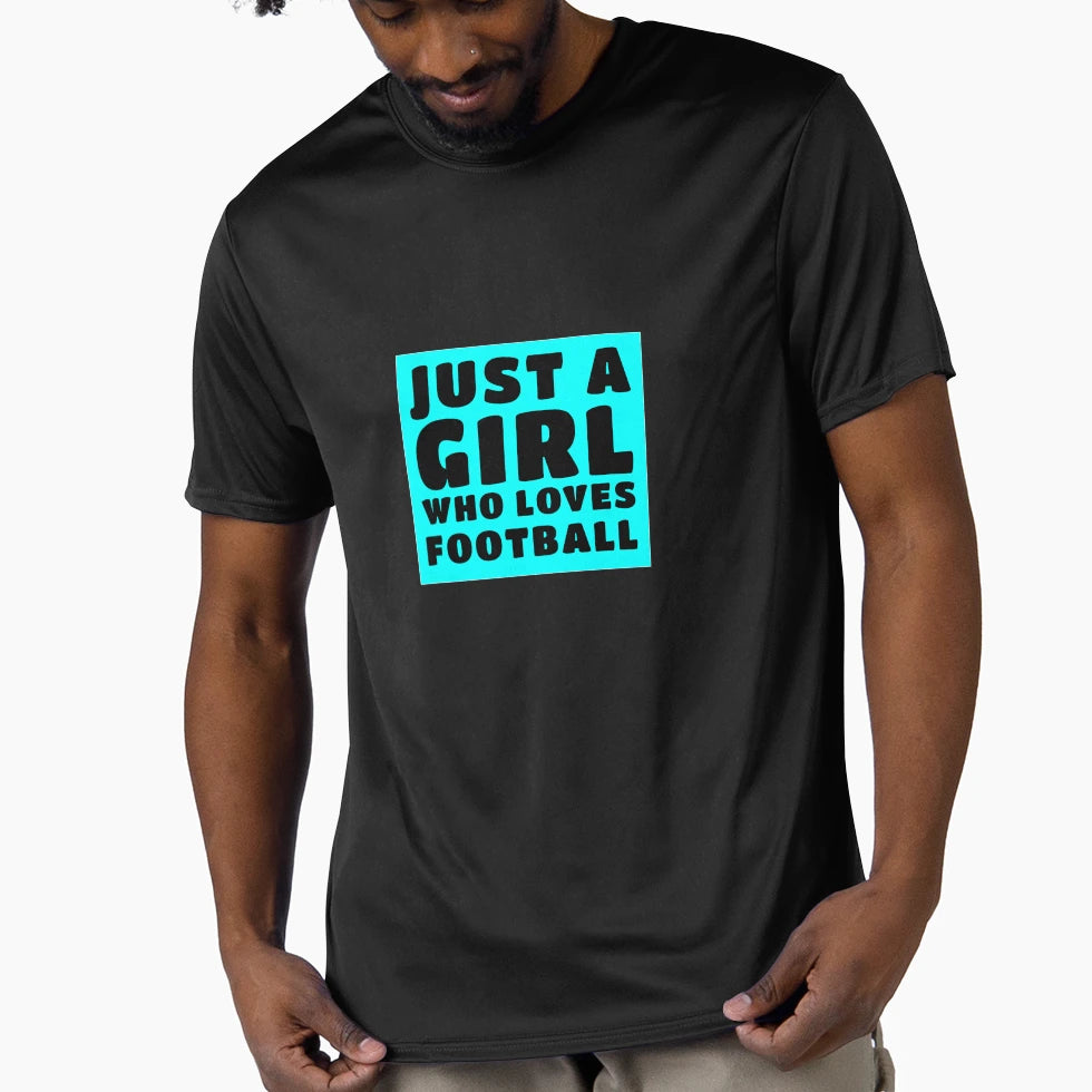 Just Who Loves Football T-Shirt - Minimalist Print for Adults - T-Shirt, Sweatshirt, Hoodie