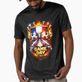 France Soccer Game Day Flaming Tricolor T-Shirt - Minimalist Print Unisex - T-Shirt, Sweatshirt, Hoodie