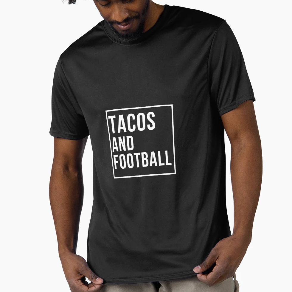 Tacos And Football T-Shirt - Novelty Apparel Men Women - T-Shirt, Sweatshirt, Hoodie
