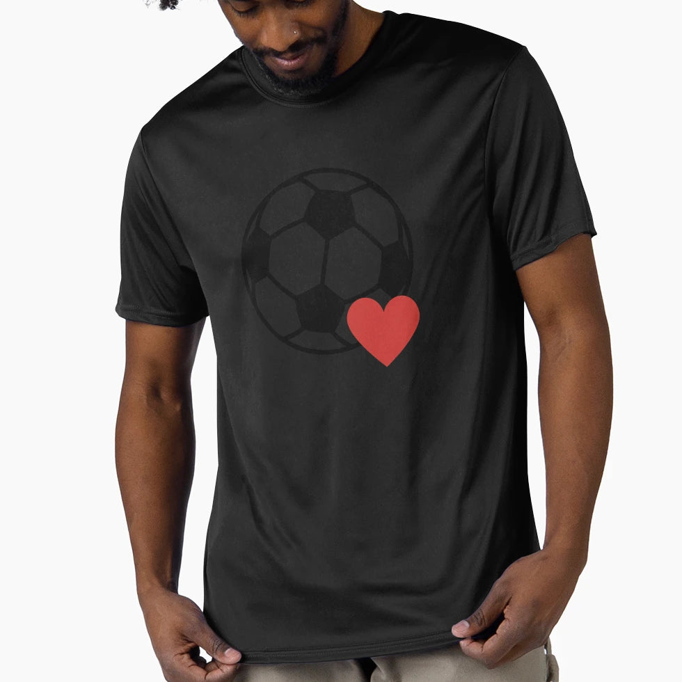 I Love Soccer I Love Football T-Shirt - Graphic Print for Adults - T-Shirt, Sweatshirt, Hoodie
