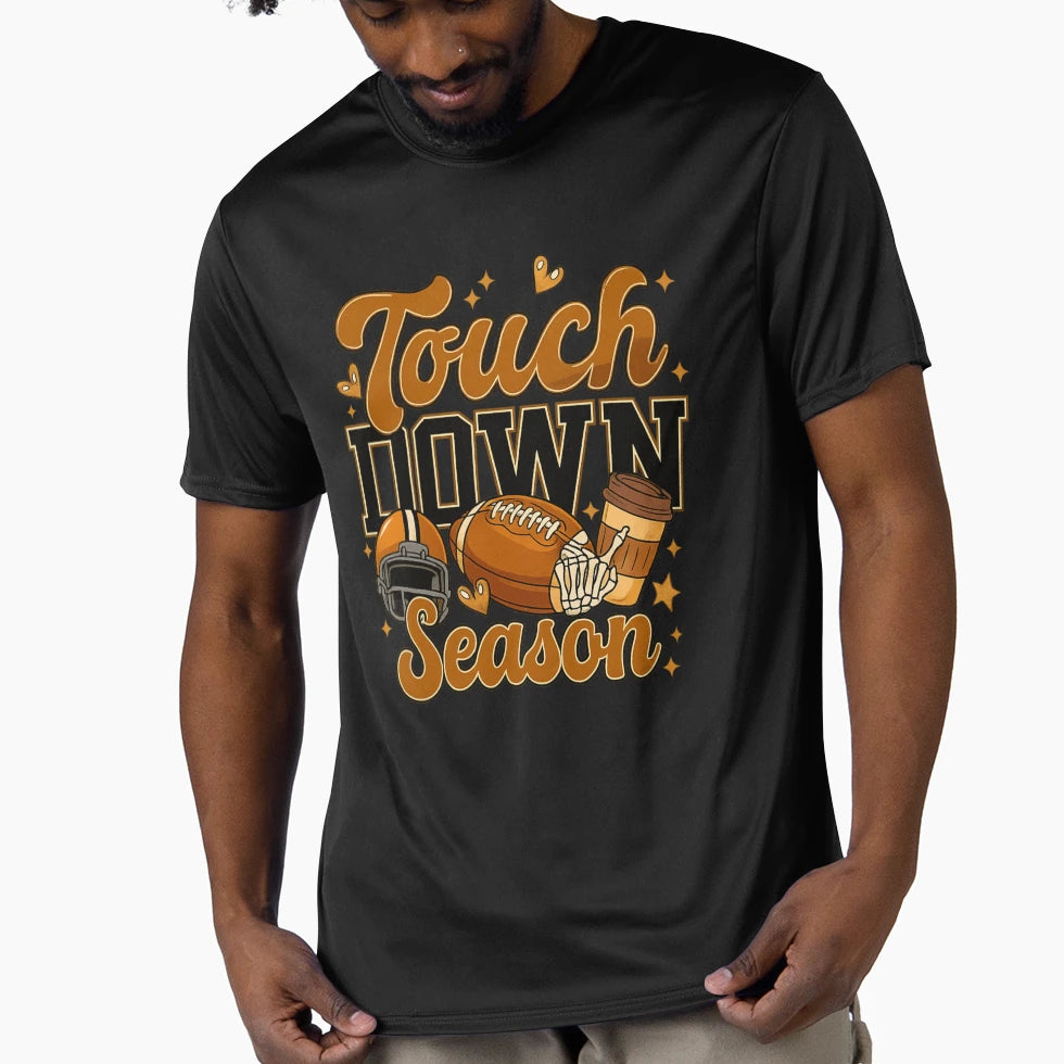 Touchdown Season Fall Football T-Shirt - Casual Everyday Wear Unisex - T-Shirt, Sweatshirt, Hoodie