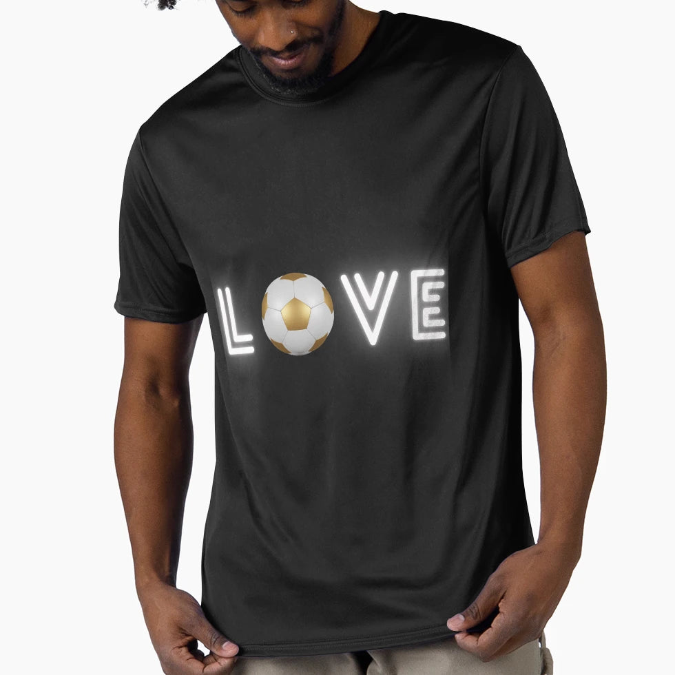 Love Football T-Shirt - Graphic Print Unisex - T-Shirt, Sweatshirt, Hoodie