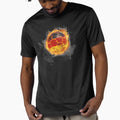 Burning Football Germany Ii T-Shirt - Minimalist Print for Adults - T-Shirt, Sweatshirt, Hoodie