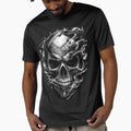 Dark Gothic Skull Illustration T-Shirt - Novelty Apparel Men Women - T-Shirt, Sweatshirt, Hoodie