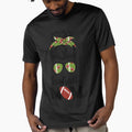 Football Mom Messy Bun T-Shirt - Unique Graphic Unisex - T-Shirt, Sweatshirt, Hoodie