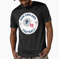 New England Football Badge T-Shirt - Unique Graphic for Adults - T-Shirt, Sweatshirt, Hoodie