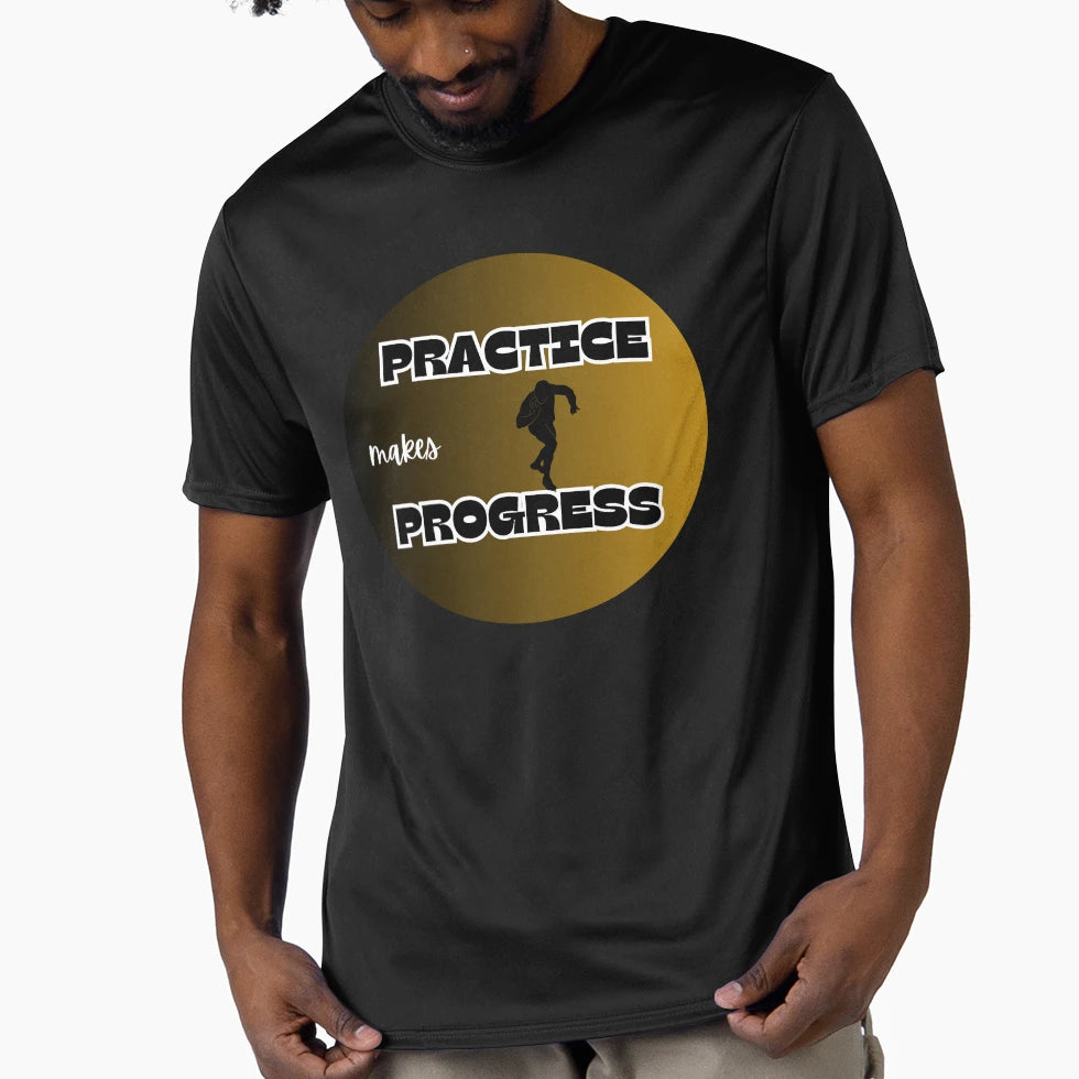 Practice Makes Progress Shot Put T-Shirt - Minimalist Print for Adults - T-Shirt, Sweatshirt, Hoodie