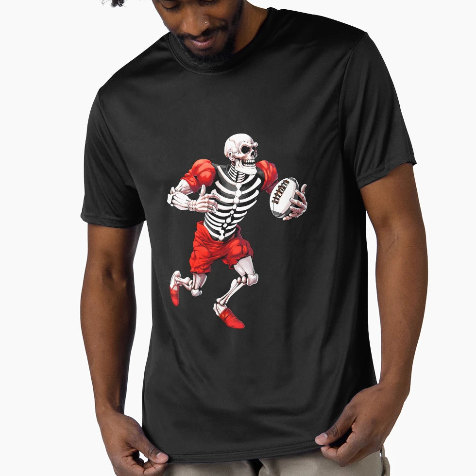 Skeleton Rugby T-Shirt - Novelty Apparel Men Women - T-Shirt, Sweatshirt, Hoodie