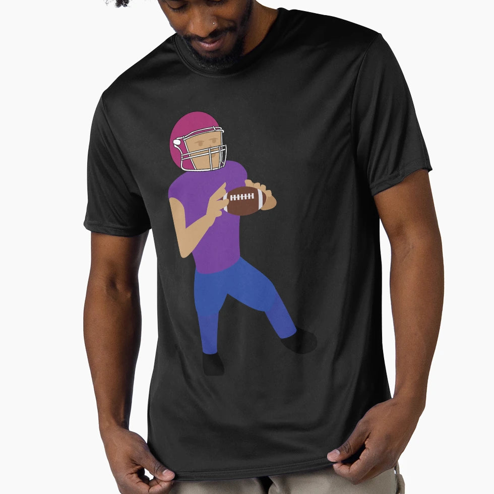 Football Player T-Shirt - Aesthetic Graphic for Adults - T-Shirt, Sweatshirt, Hoodie