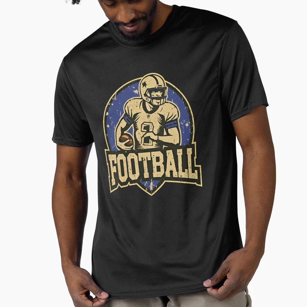 Football Sports Logo T-Shirt - Unique Graphic Unisex - T-Shirt, Sweatshirt, Hoodie