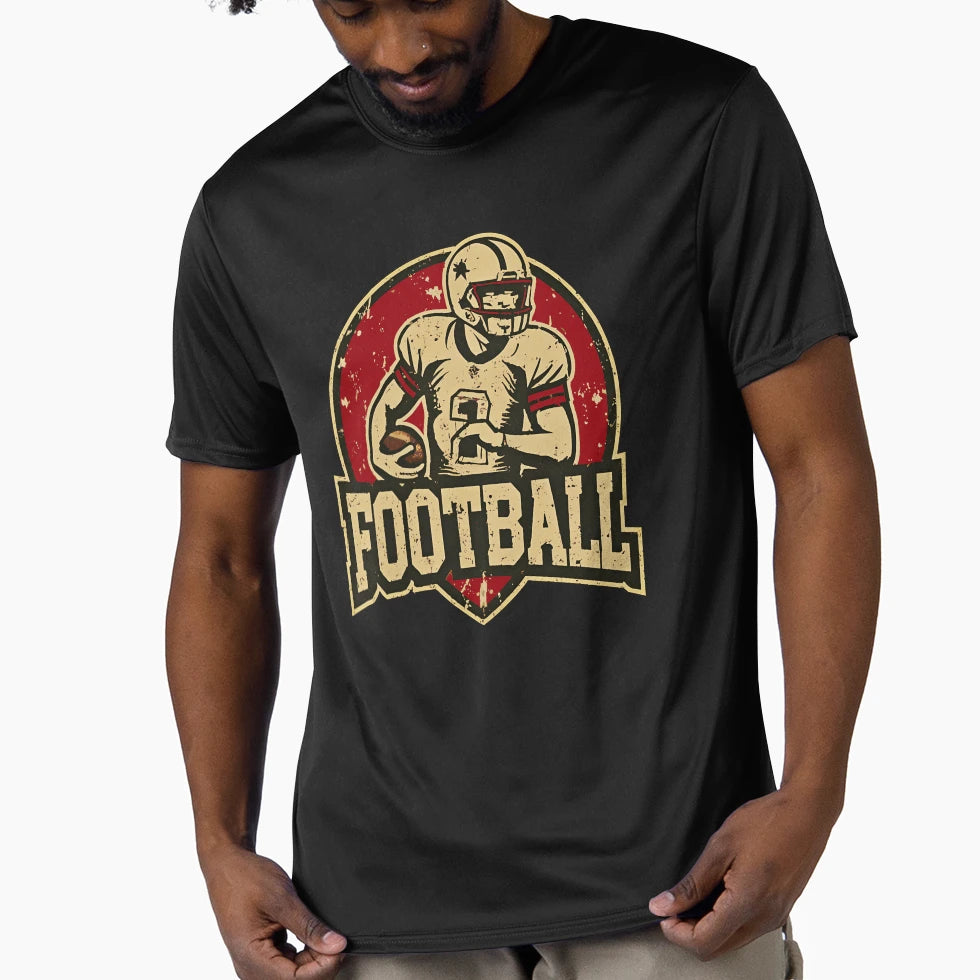 Football Sports Logo T-Shirt - Unique Graphic for Adults - T-Shirt, Sweatshirt, Hoodie