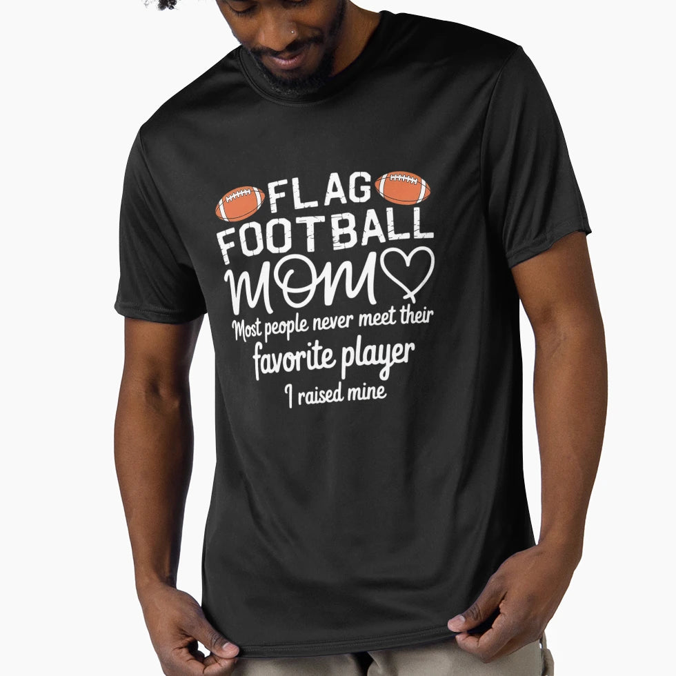 Football Flag Football Players T-Shirt - Minimalist Print Men Women - T-Shirt, Sweatshirt, Hoodie