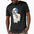 Halloween Ghost Play Football T-Shirt - Unique Graphic for Adults - T-Shirt, Sweatshirt, Hoodie