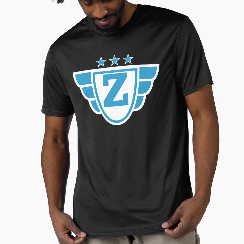 Superhero Letter Z Stars And Wings T-Shirt - Custom Art Print for Adults - T-Shirt, Sweatshirt, Hoodie
