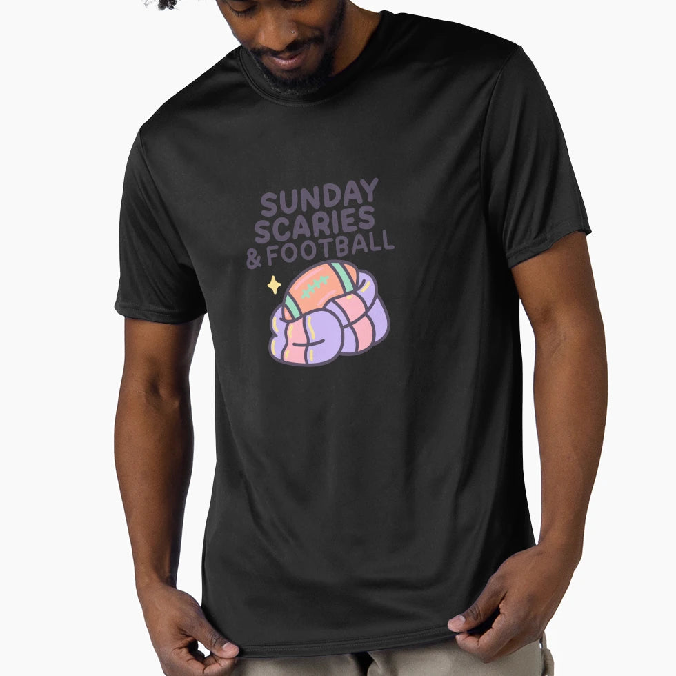 Sunday Scaries Football Funny Gen Z T-Shirt - Unique Graphic for Adults - T-Shirt, Sweatshirt, Hoodie