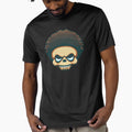 Skull Afro Hairstyle T-Shirt - Casual Everyday Wear Men Women - T-Shirt, Sweatshirt, Hoodie