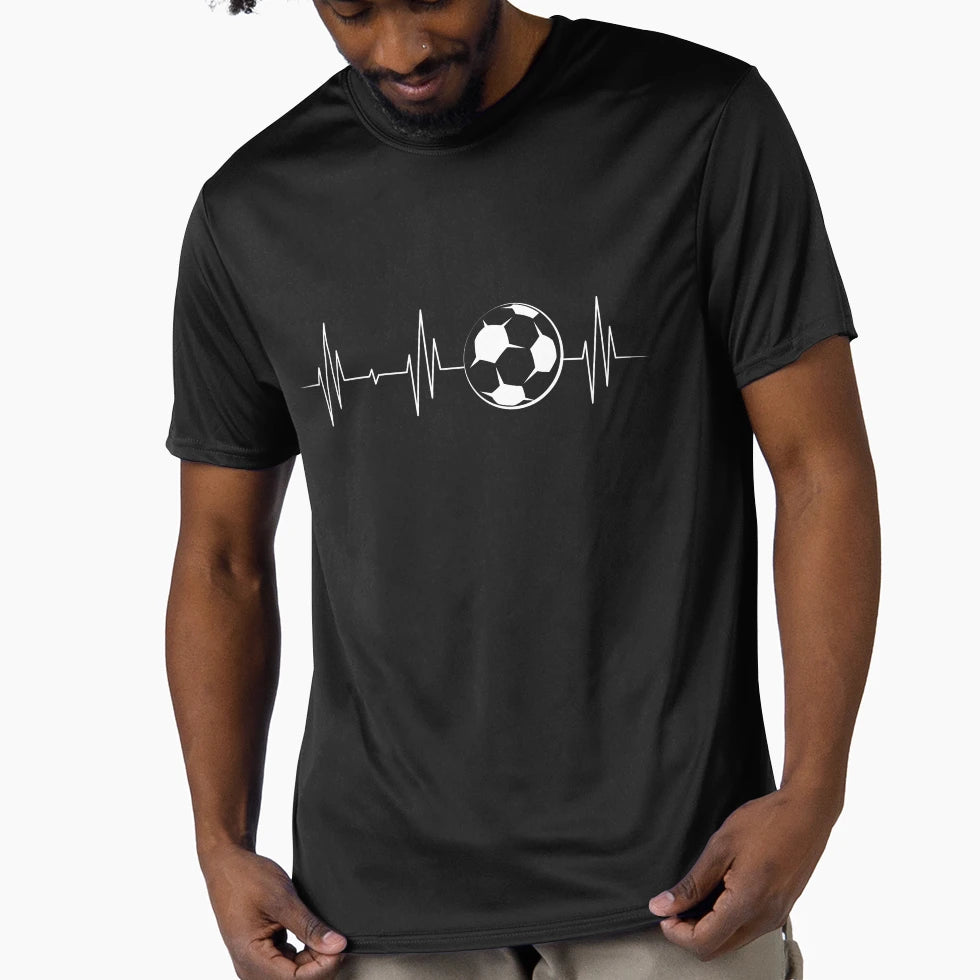 Pulse Heartbeat Symbol Football T-Shirt - Fun Novelty Design Men Women - T-Shirt, Sweatshirt, Hoodie