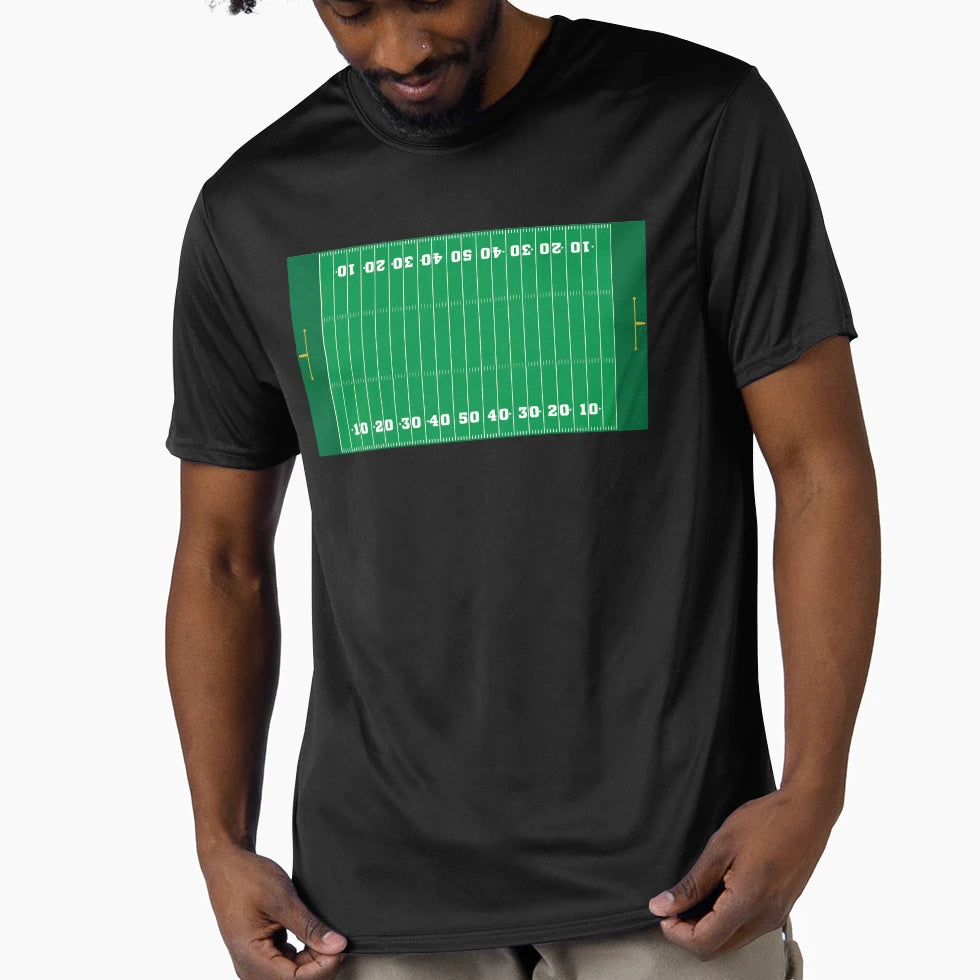Football Field T-Shirt - Minimalist Print Unisex - T-Shirt, Sweatshirt, Hoodie