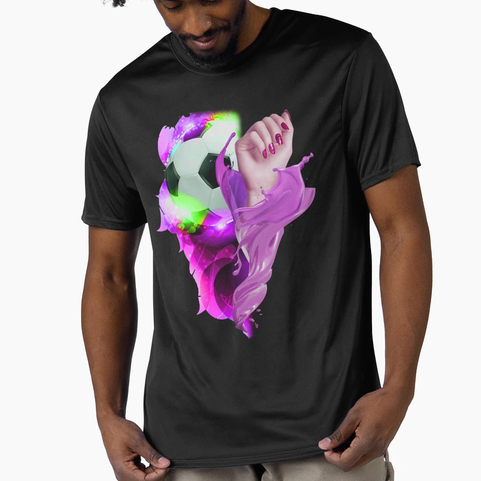Football Female T-Shirt - Fun Novelty Design for Adults - T-Shirt, Sweatshirt, Hoodie