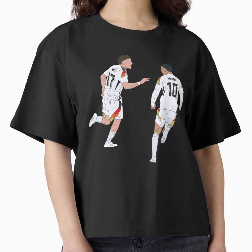 Florian Wirtz Jamal Musiala Germany T-Shirt - Custom Art Print Unisex - T-Shirt, Sweatshirt, Hoodie