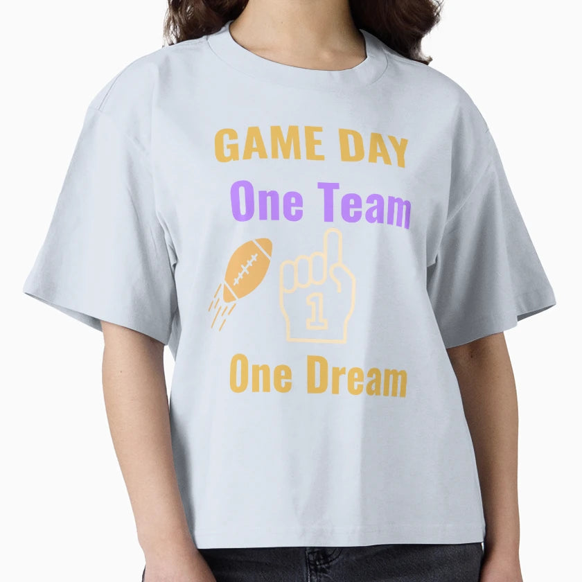 Game Day One Team One Dream T-Shirt - Fun Novelty Design for Adults - T-Shirt, Sweatshirt, Hoodie