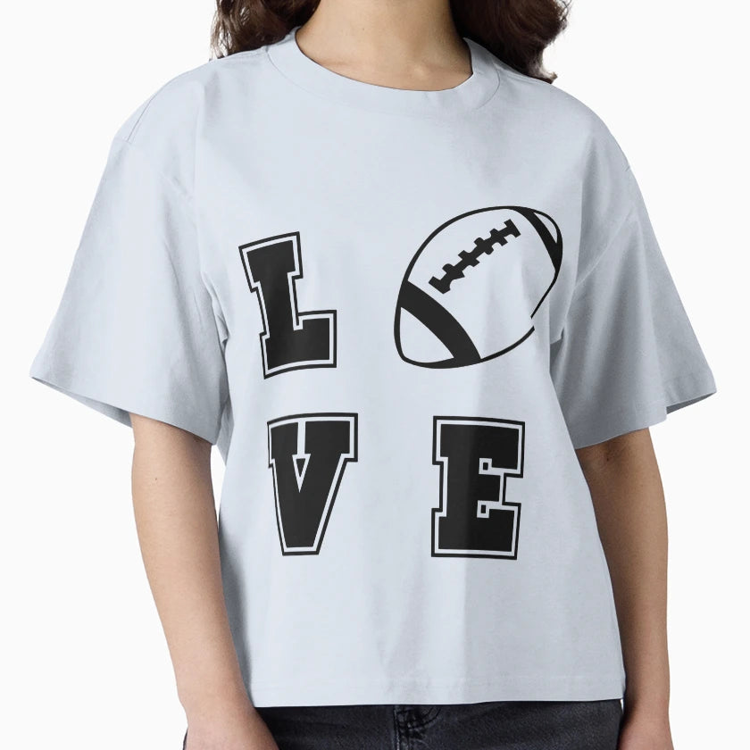 Love Football T-Shirt - Graphic Print for Adults - T-Shirt, Sweatshirt, Hoodie