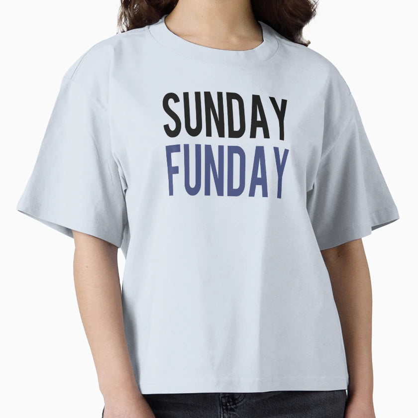 Sunday Funday Black Blue T-Shirt - Streetwear Style for Adults - T-Shirt, Sweatshirt, Hoodie