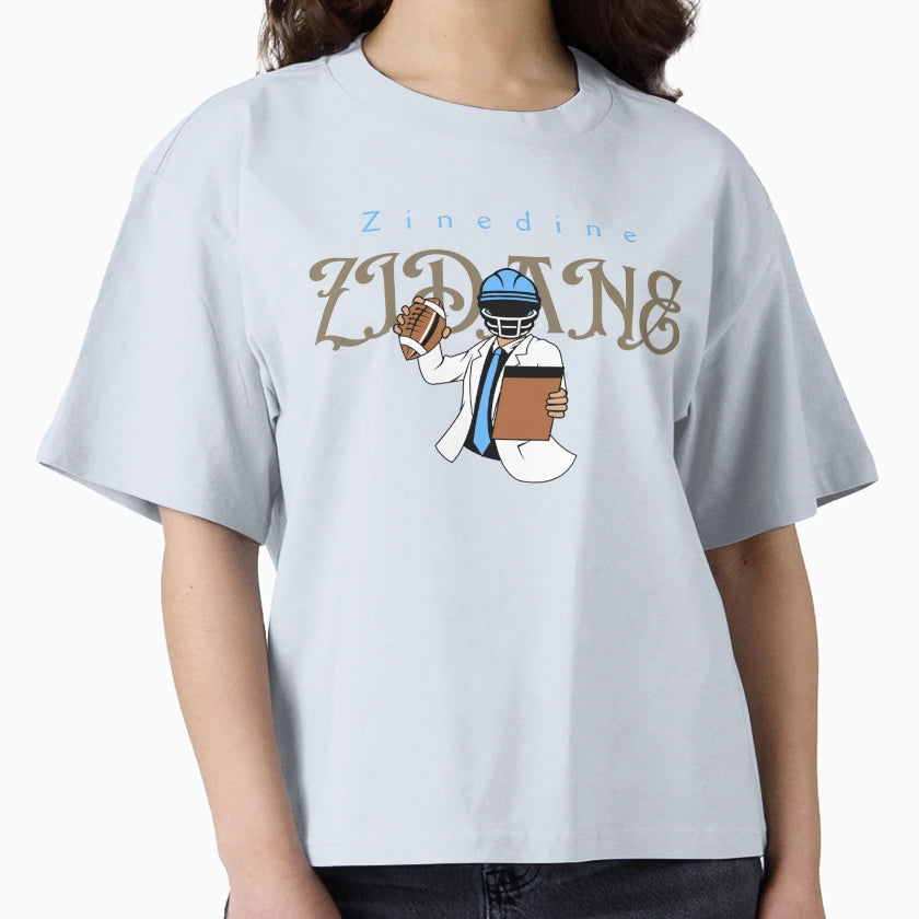 Zinedine Zidane Football Legend And T-Shirt - Minimalist Print for Adults - T-Shirt, Sweatshirt, Hoodie