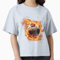 Football Fire Football Fans T-Shirt - Minimalist Print Men Women - T-Shirt, Sweatshirt, Hoodie
