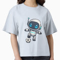 Futuristic Robot Illustration Playing T-Shirt - Streetwear Style Men Women - T-Shirt, Sweatshirt, Hoodie