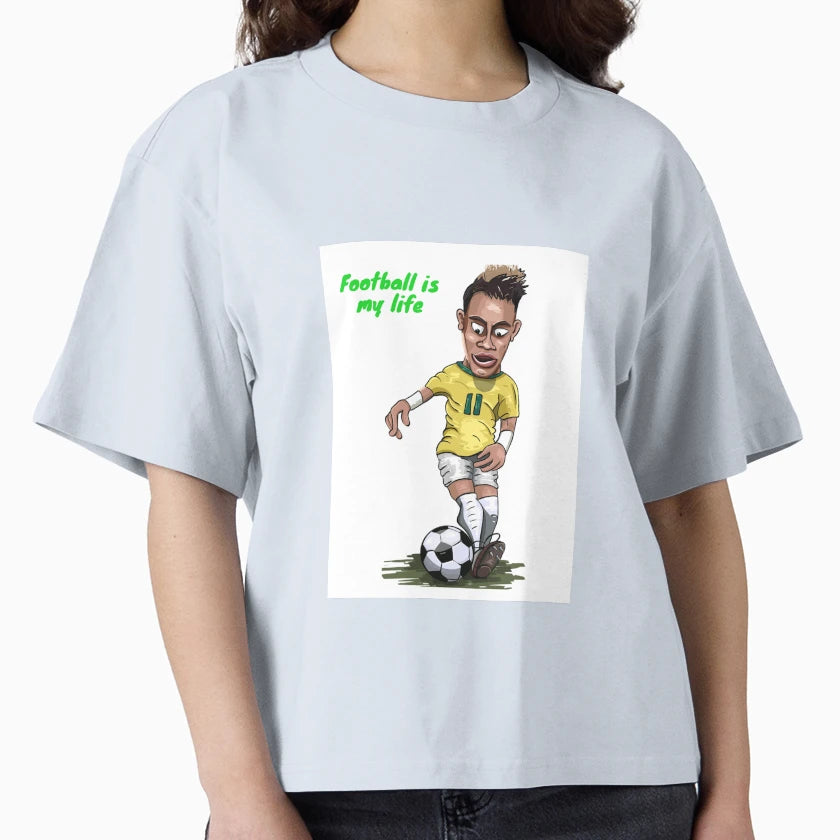 Football Is May Life T-Shirt - Aesthetic Graphic Men Women - T-Shirt, Sweatshirt, Hoodie