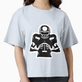 Football Player Holding Football T-Shirt - Novelty Apparel Unisex - T-Shirt, Sweatshirt, Hoodie