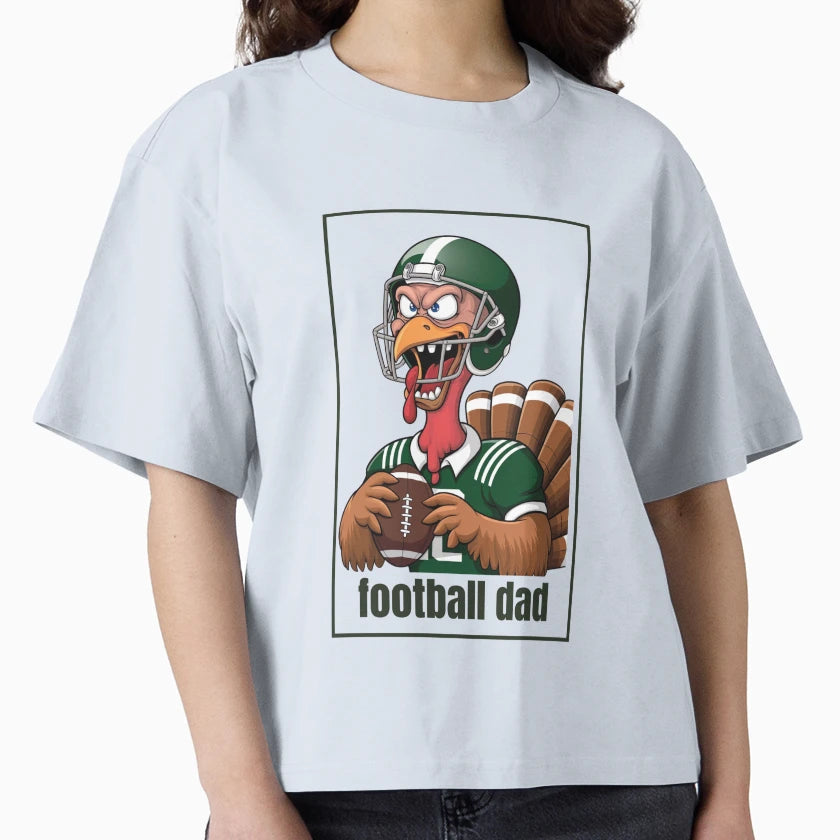 Football Dad Turkey Football Player T-Shirt - Aesthetic Graphic Men Women - T-Shirt, Sweatshirt, Hoodie